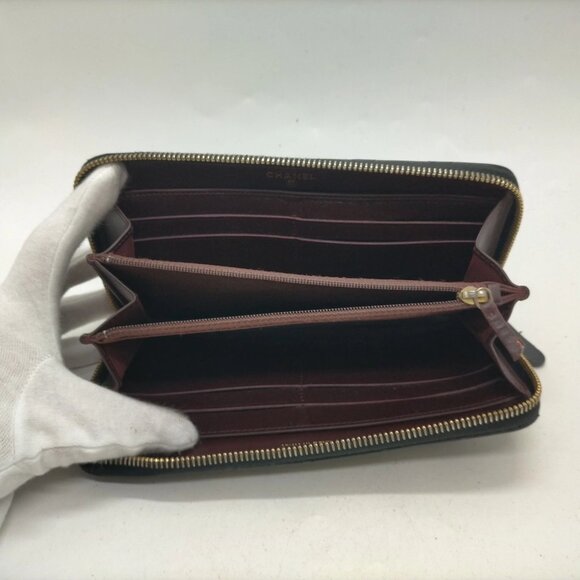 Chanel Long Wallet Black Caviar Skin 600-082425 - Picture 5 of 9